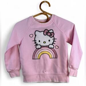 Hello Kitty Pink Rainbow Sweatshirt for Kids size 6
